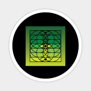 Doc Labs - Third Eye / Awakening (Geometric Art / Meditation / Yoga) - Version 2 - (Green No.1) Magnet